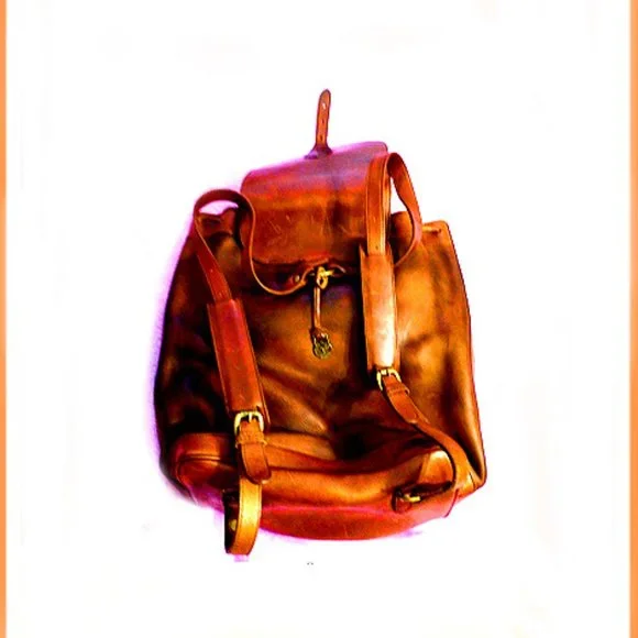New Rare & Unique Timberland Draw String Leather Backpack Legends 33-Liter Backpack main image 4